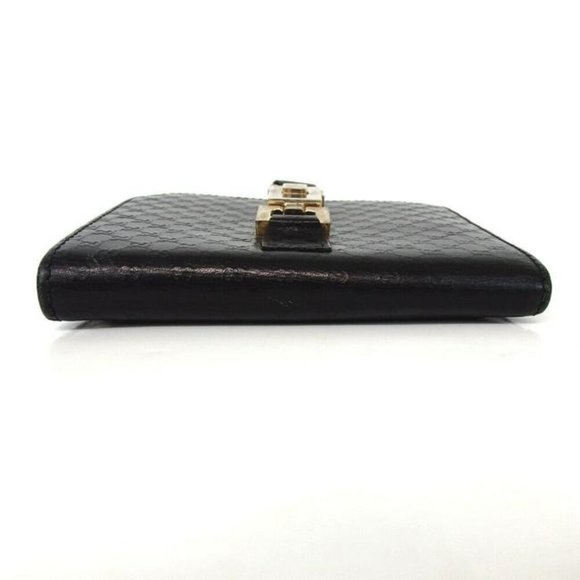 GUCCI Black Micro G Print Jackie Style Wallet - Picture 6 of 10